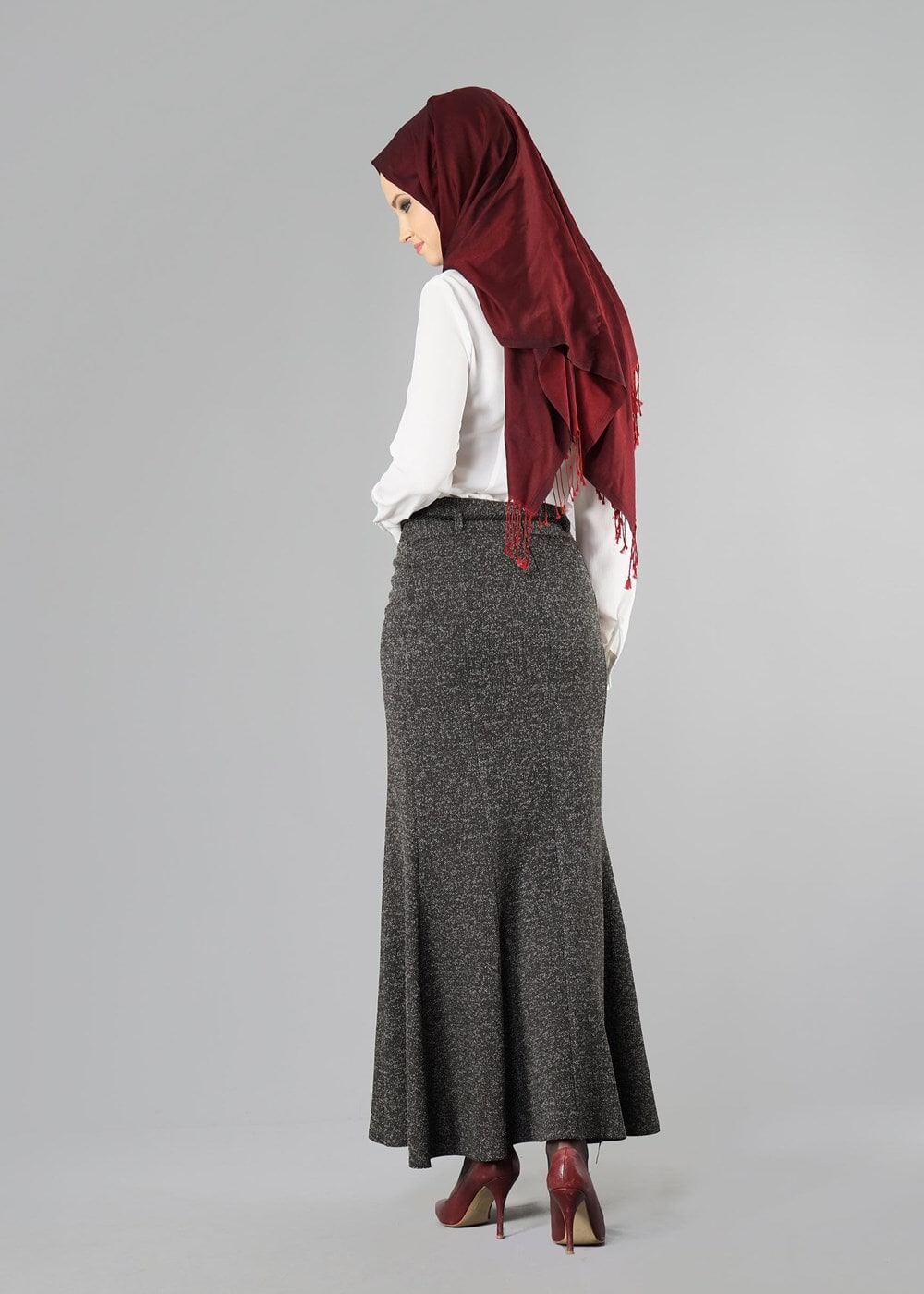 Vêtements hijab KAKI JUPE SIRENE 256121 