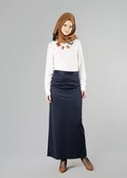 Vêtements hijab BLEU MARINE JUPE TUBE 456121 