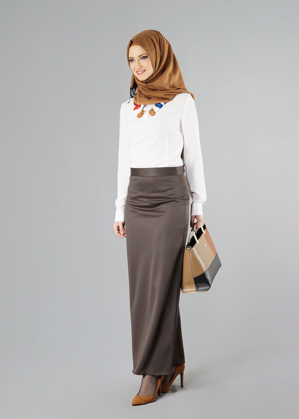 Hijab clothing MINK TUBE SKIRT 456121 