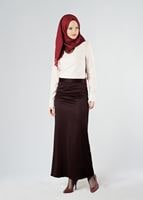 Hijab clothing PLUM TUBE SKIRT 456121 