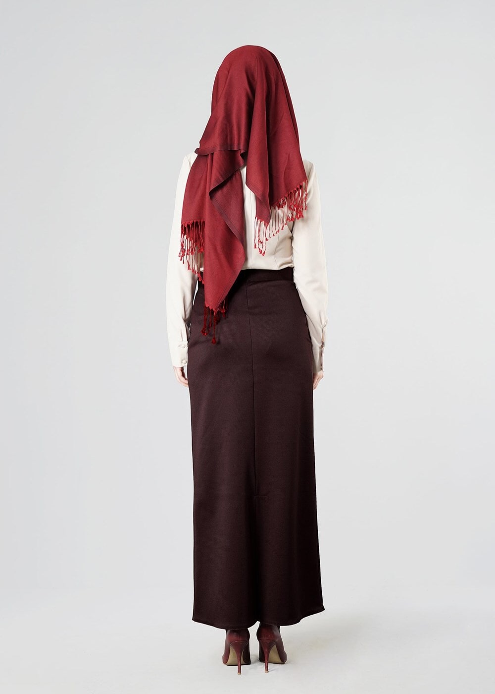Hijab clothing PLUM TUBE SKIRT 456121 