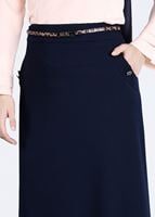 Tesettür giyim LACİVERT 6768 ETEK