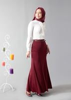 Tesettür giyim BORDO 6775 ETEK