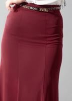 Tesettür giyim BORDO 6775 ETEK