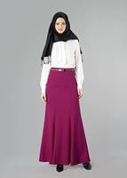 Tesettür giyim FUŞYA 6775 ETEK