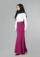Tesettür giyim FUŞYA 6775 ETEK