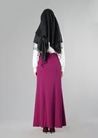 Tesettür giyim FUŞYA 6775 ETEK