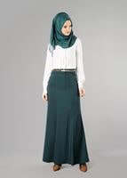 Tesettür giyim YEŞİL 6775 ETEK