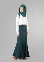 Tesettür giyim YEŞİL 6775 ETEK