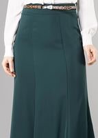 Tesettür giyim YEŞİL 6775 ETEK