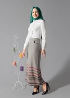 Tesettür giyim SİYAH 6782 ETEK