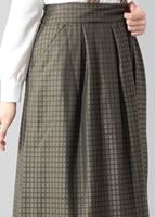 Tesettür giyim HAKİ 6783 ETEK