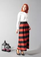 Vêtements hijab TABA JUPE À RAYRUES 6785 