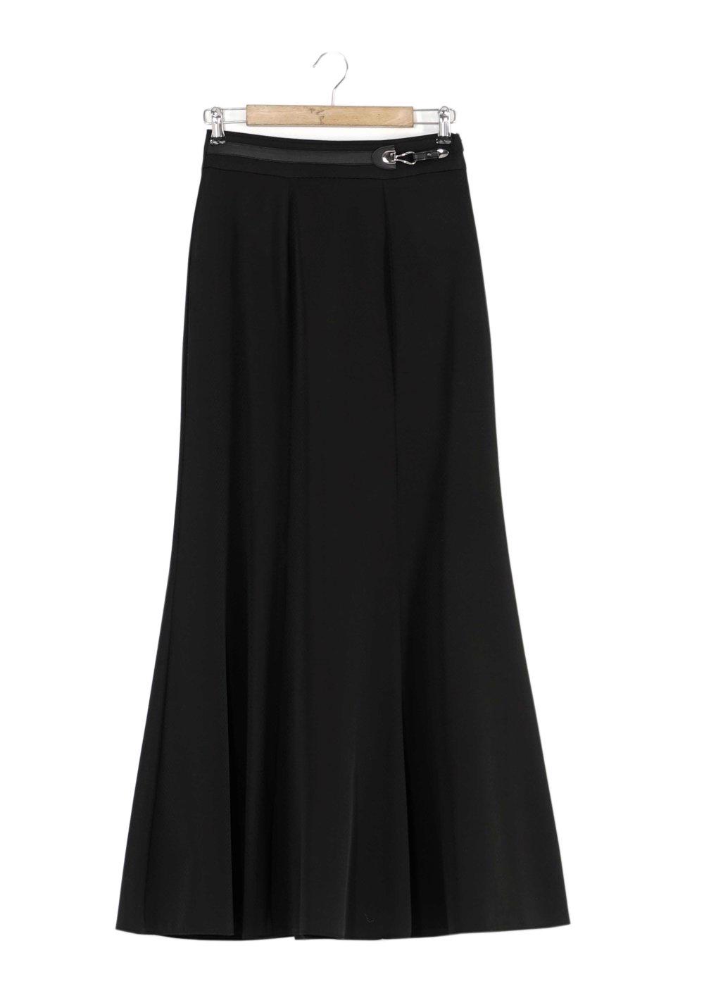 Tesettür giyim SİYAH ÇAN ETEK 6788 