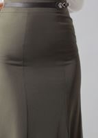 Tesettür giyim HAKİ ÇAN ETEK 6788 