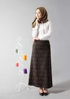 Tesettür giyim HAKİ 6789 ETEK