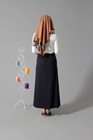 Tesettür giyim LACİVERT 6792 ETEK