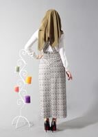 Tesettür giyim HAKİ 6800 ETEK