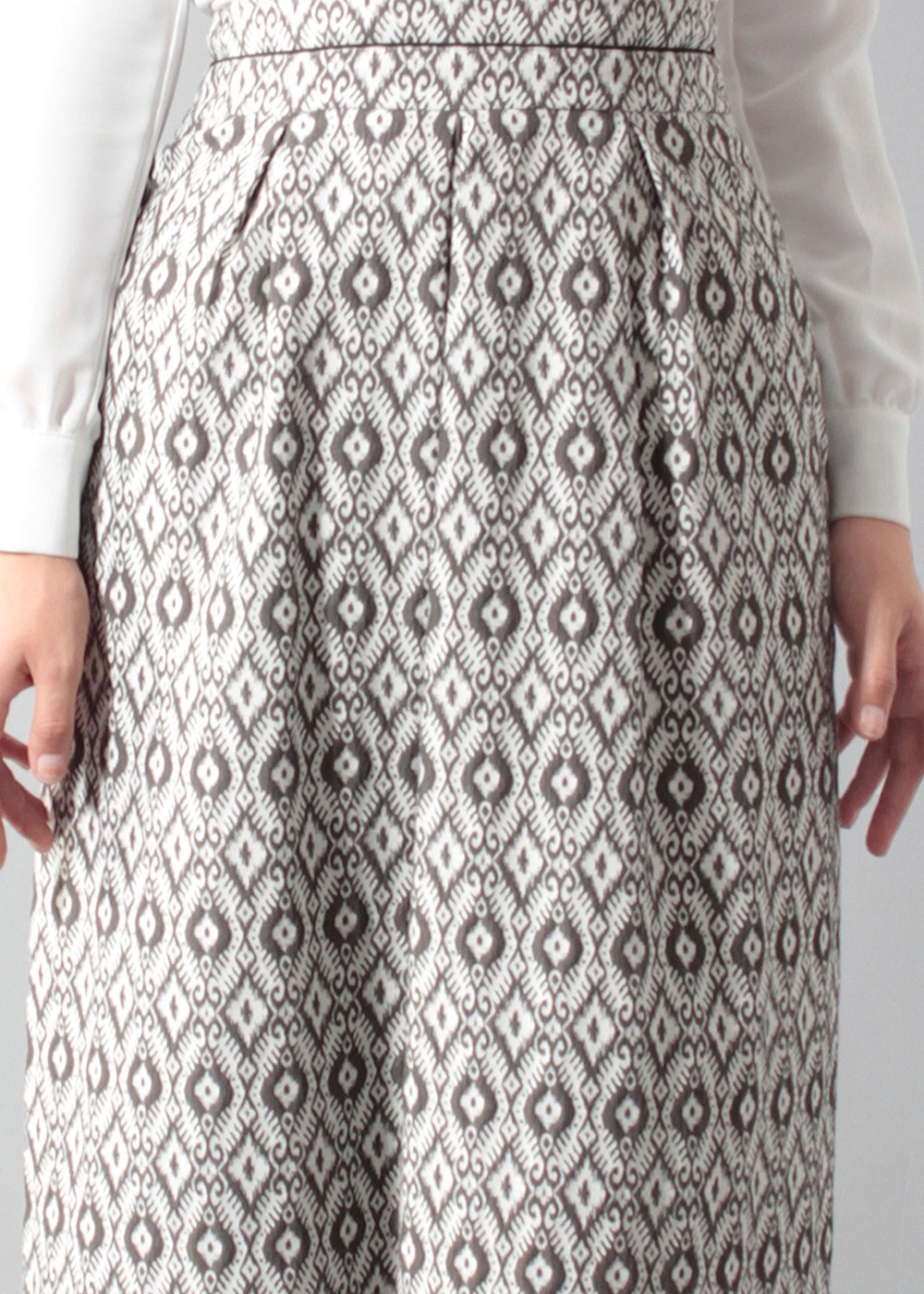 Tesettür giyim HAKİ 6800 ETEK