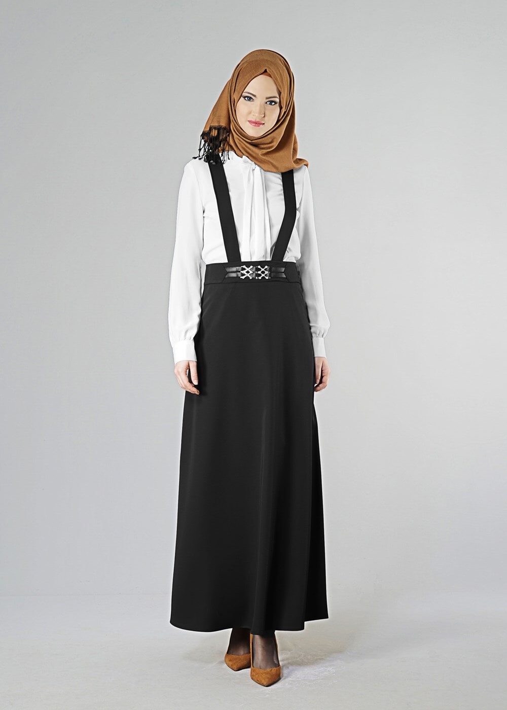 Tesettür giyim SİYAH 6805 ETEK