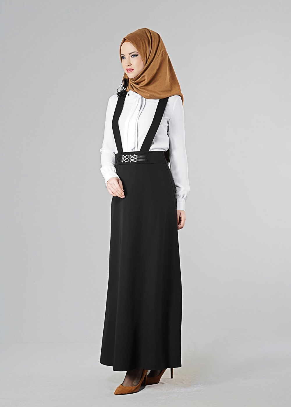 Tesettür giyim SİYAH 6805 ETEK