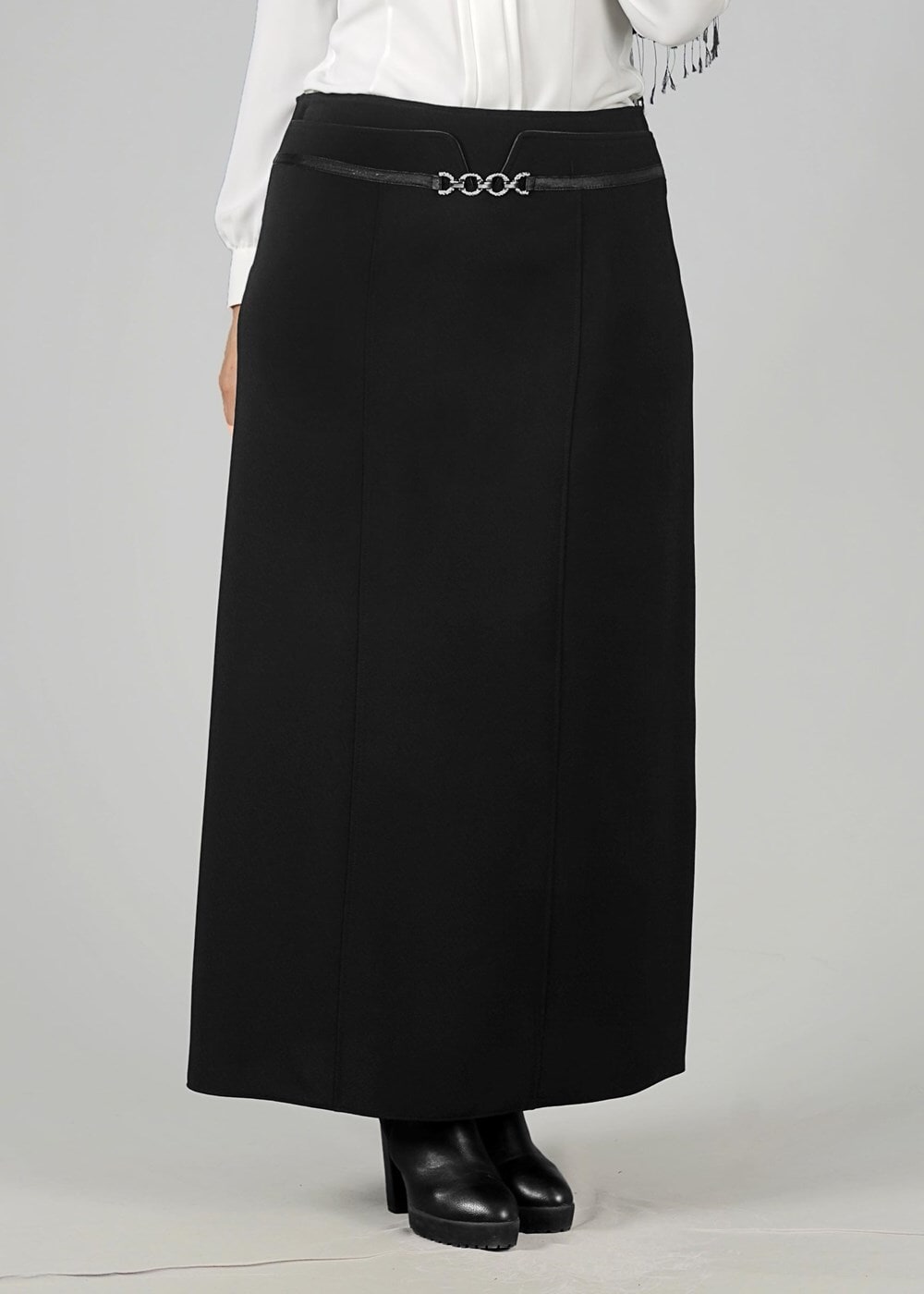 Tesettür giyim SİYAH 6812 ETEK