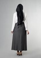 Hijab clothing BLACK CLASSIC CUT SKIRT 6813 