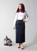 Tesettür giyim LACİVERT 6816 ETEK