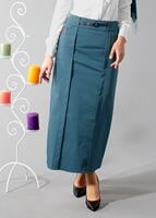 Tesettür giyim MAVİ 6816 ETEK