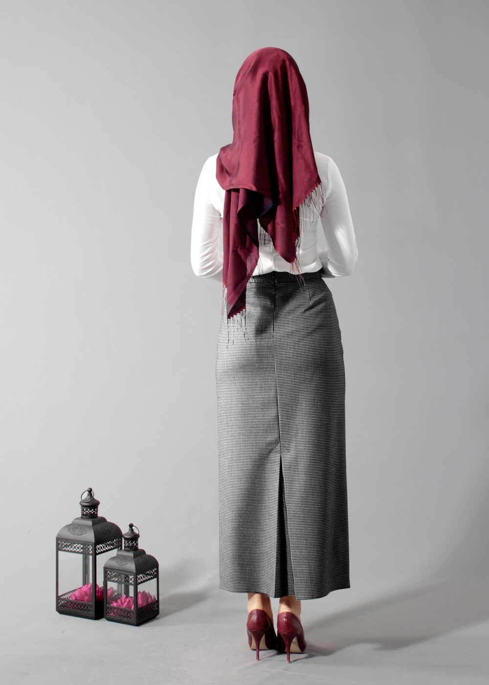 Tesettür giyim SİYAH 6821 ETEK