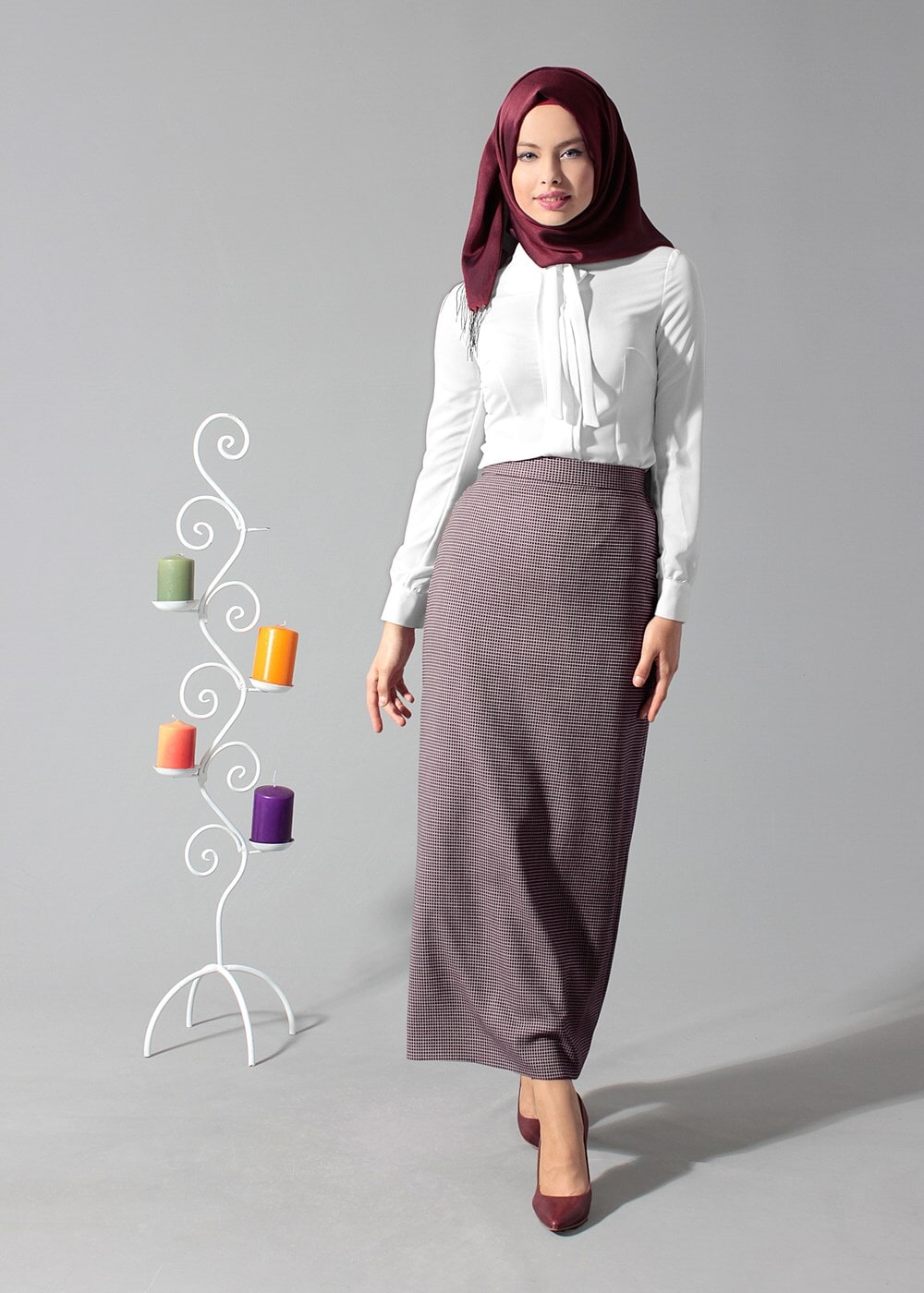 Tesettür giyim MÜRDÜM 6821 ETEK