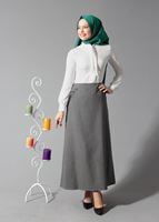 Tesettür giyim SİYAH 6822 ETEK