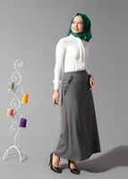 Tesettür giyim SİYAH 6822 ETEK