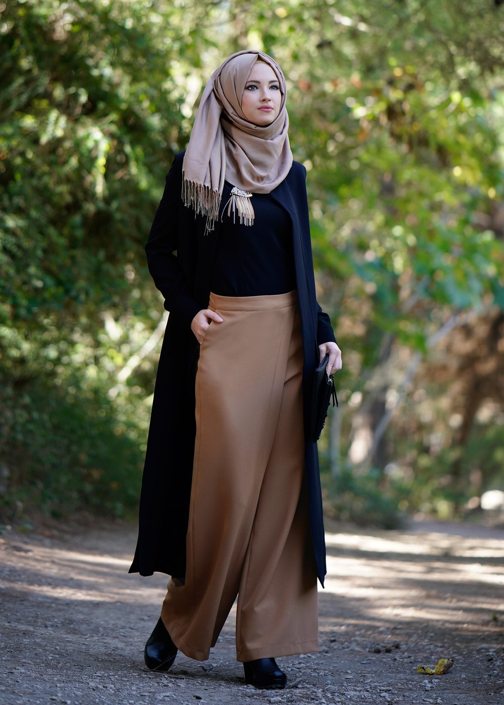 Hijab clothing BROWN PANTSKIRT 3931 