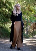 Hijab clothing BROWN PANTSKIRT 3931 