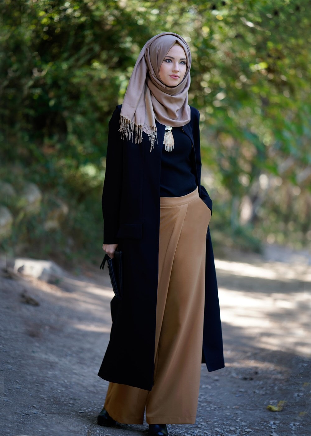 Hijab clothing BROWN PANTSKIRT 3931 