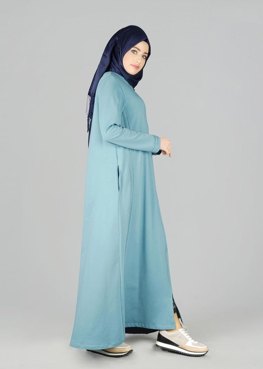 Tesettür giyim MAVİ 15106 FERACE