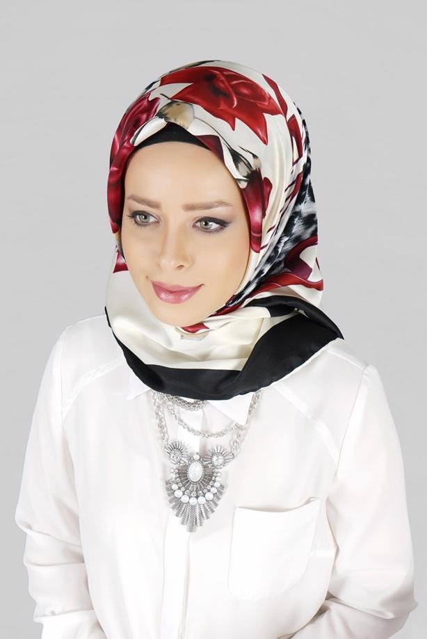 Vêtements hijab ROUGE BORDEAUX ÉCHARPE  27633 - TRENDTESETTÜR