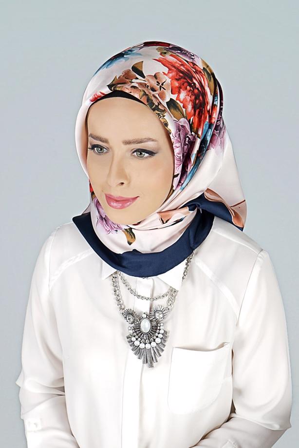 Vêtements hijab BLEU MARINE ÉCHARPE  27634  - TRENDTESETTÜR