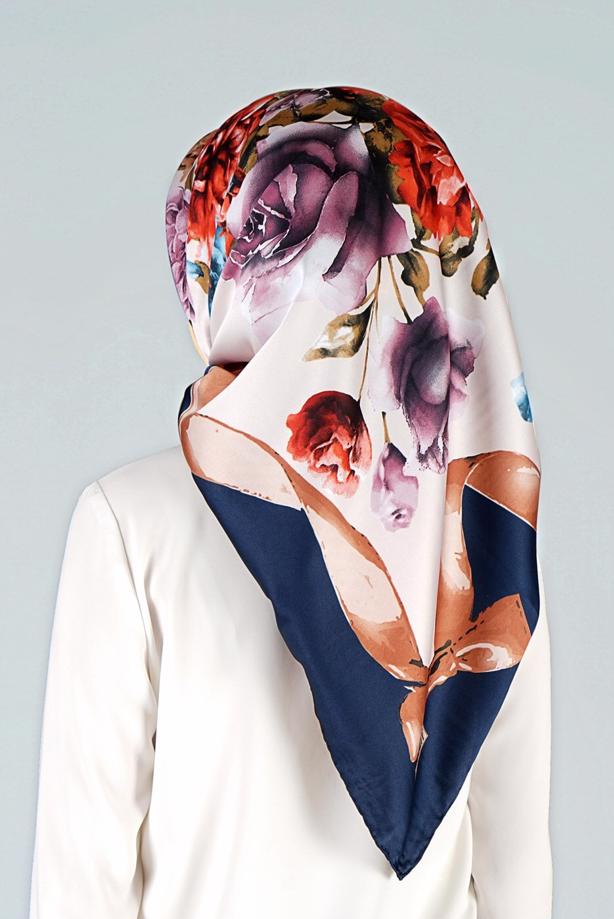 Vêtements hijab BLEU MARINE ÉCHARPE  27634  - TRENDTESETTÜR