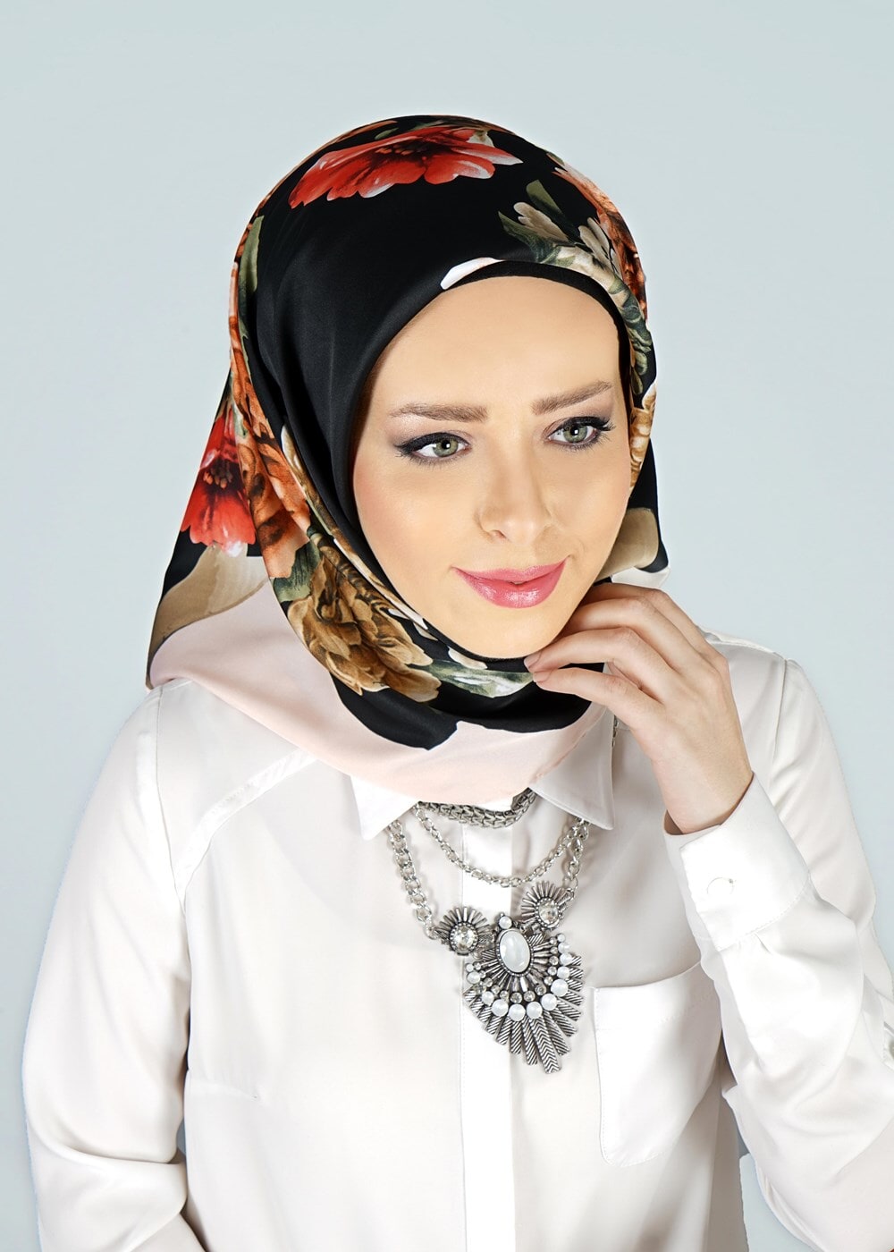 Vêtements hijab POUDRE ÉCHARPE  27634 