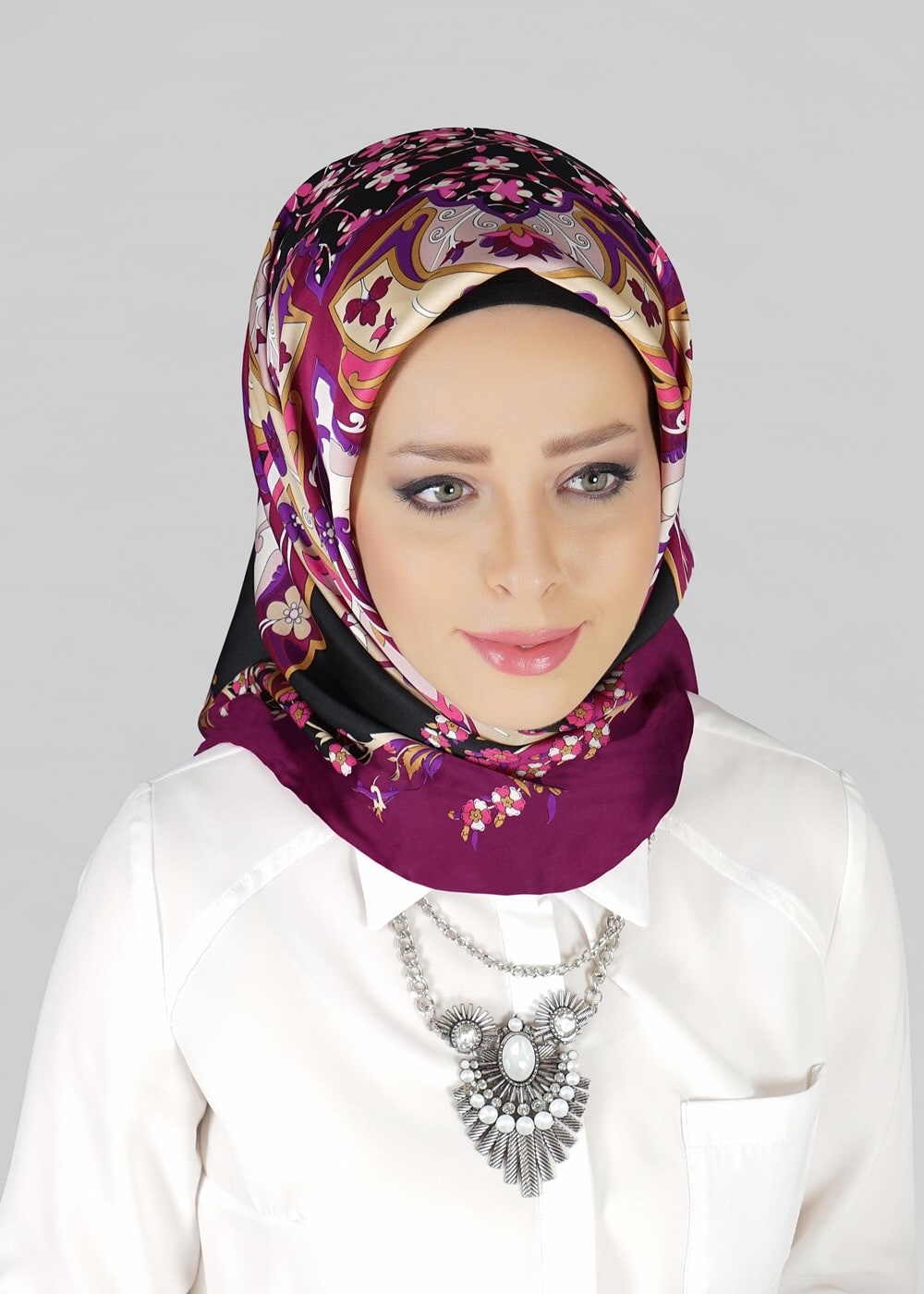 Vêtements hijab PRUNE ÉCHARPE  27635 