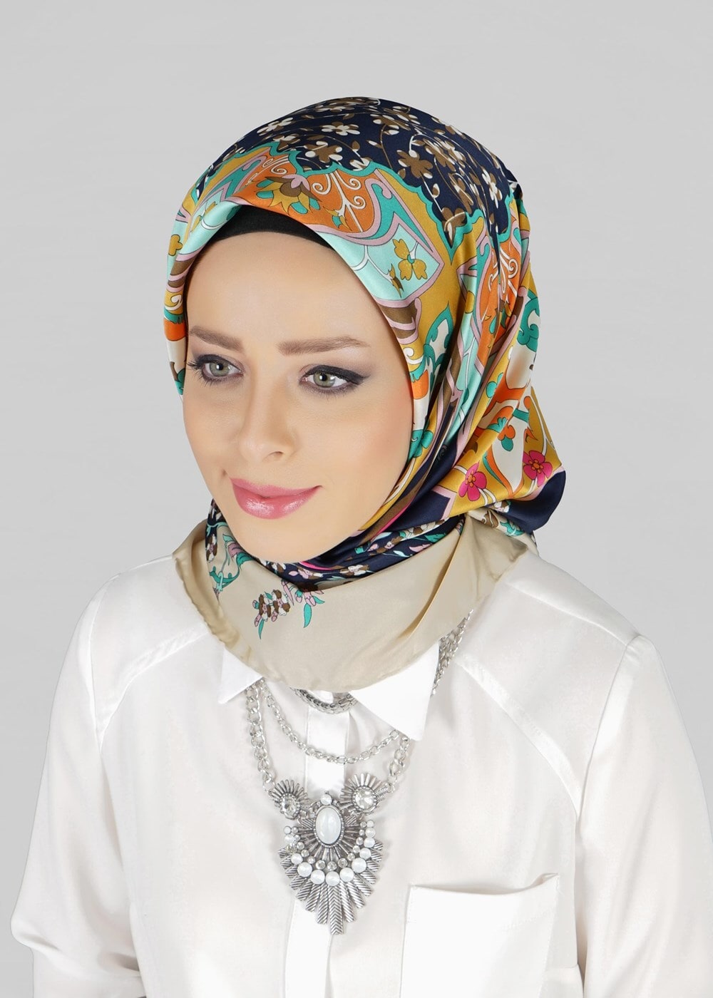 Vêtements hijab BEIGE ÉCHARPE  27635 
