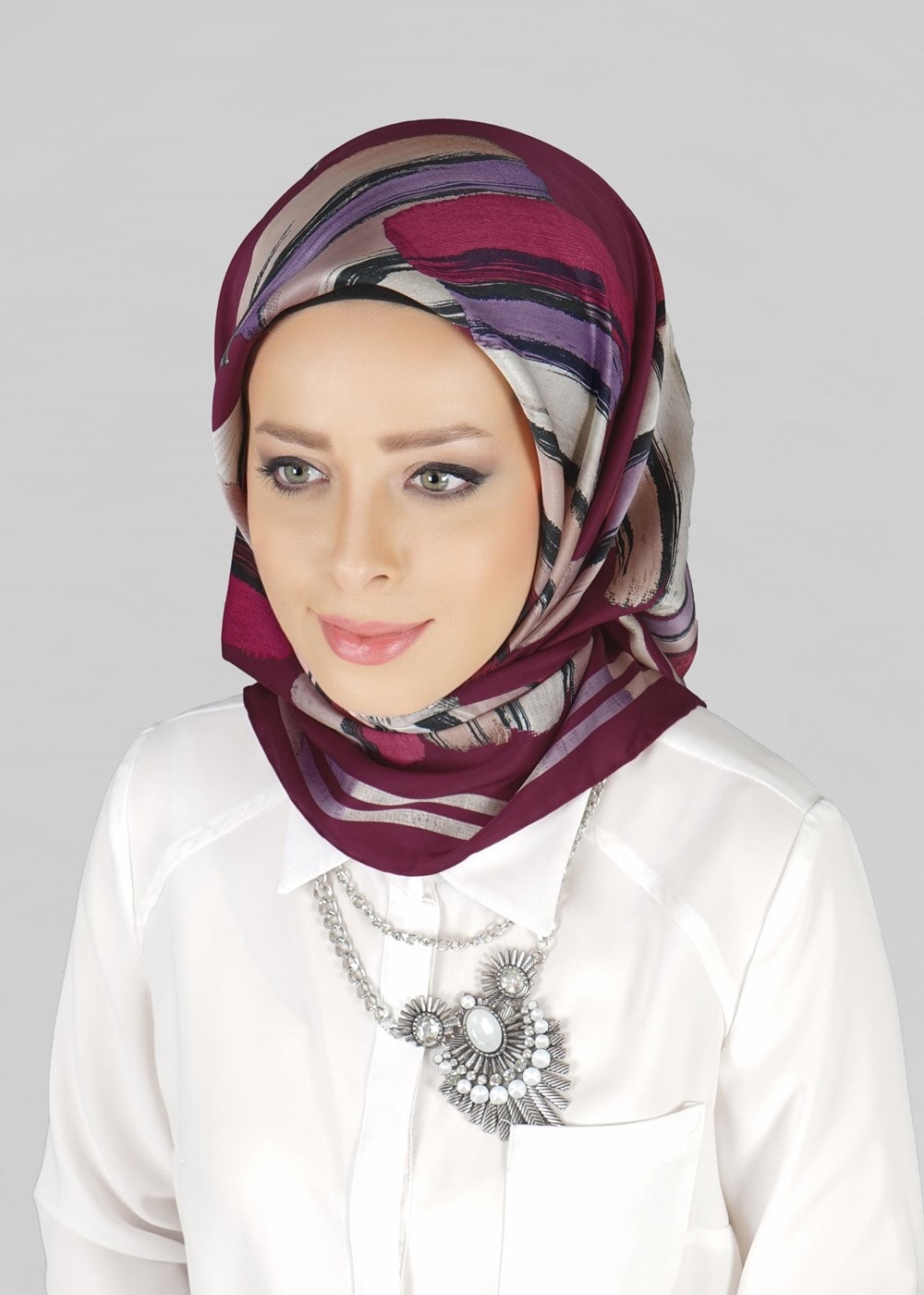 Hijab clothing PLUM SCARF 27636