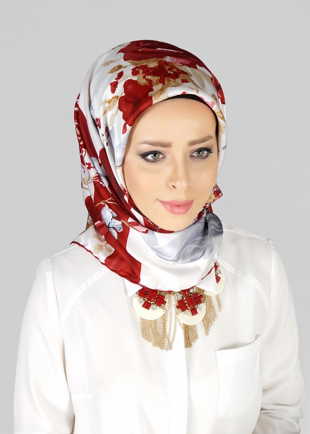 Vêtements hijab ROUGE BORDEAUX ÉCHARPE  27637 