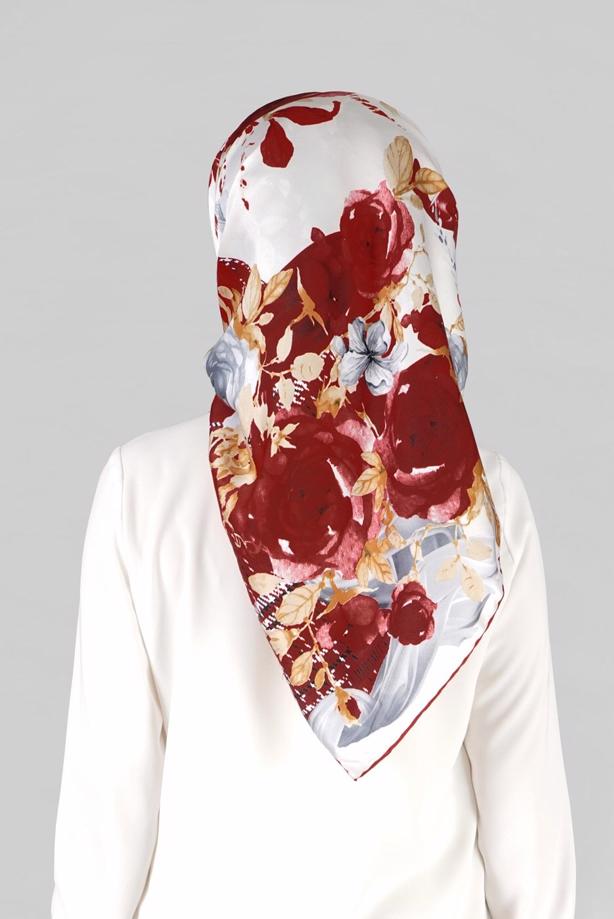 Vêtements hijab ROUGE BORDEAUX ÉCHARPE  27637  - TRENDTESETTÜR