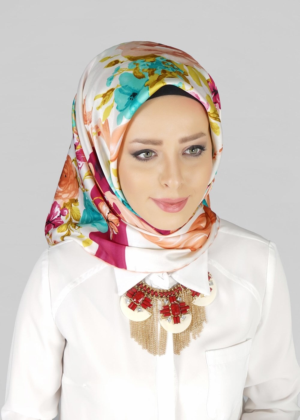 Vêtements hijab POUDRE ÉCHARPE  27637 