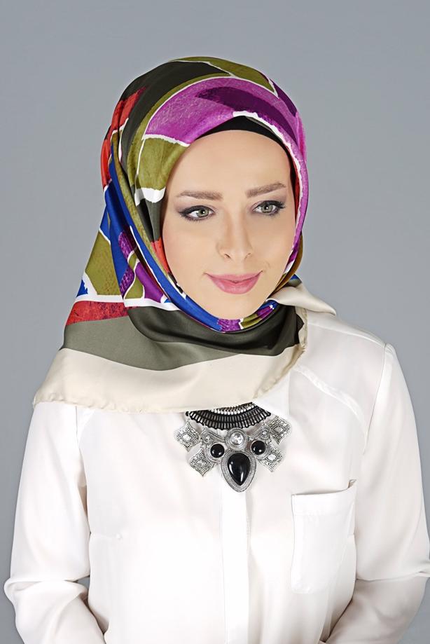 Vêtements hijab BEIGE ÉCHARPE 27639  - TRENDTESETTÜR