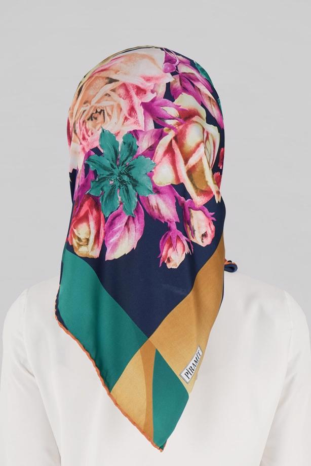 Vêtements hijab BLEU MARINE ÉCHARPE 27641  - TRENDTESETTÜR