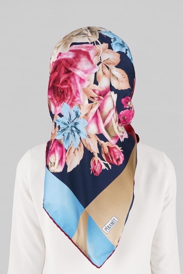 Vêtements hijab BLEU MARINE ÉCHARPE 27641  - TRENDTESETTÜR